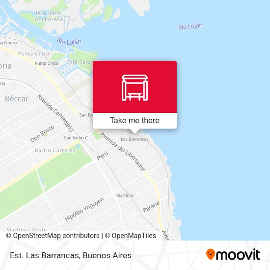 Est. Las Barrancas map