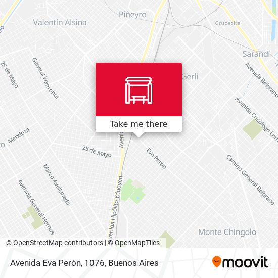 Avenida Eva Perón, 1076 map