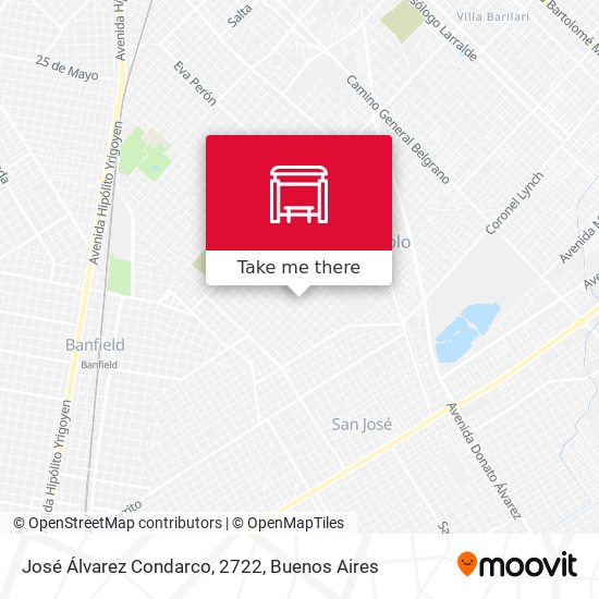 José Álvarez Condarco, 2722 map