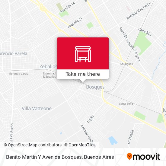 Benito Martín Y Avenida Bosques map