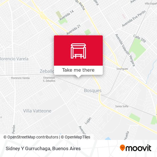 Sidney Y Gurruchaga map
