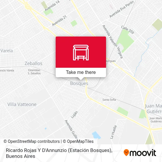 Ricardo Rojas Y D'Annunzio (Estación Bosques) map