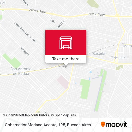 Mapa de Gobernador Mariano Acosta, 195