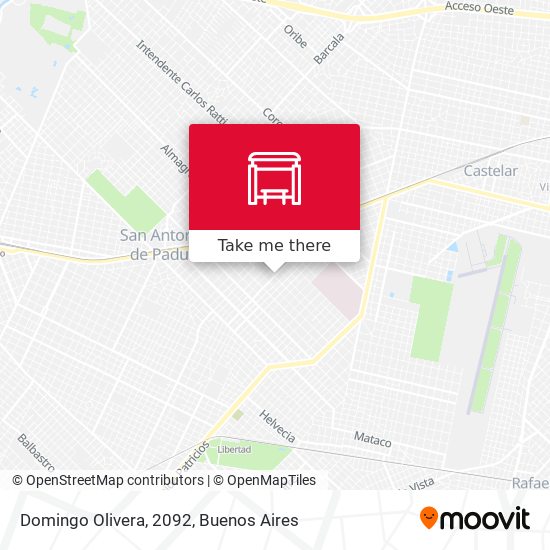 Mapa de Domingo Olivera, 2092