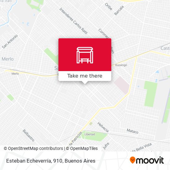 Esteban Echeverría, 910 map