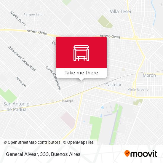 General Alvear, 333 map