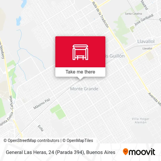 Mapa de General Las Heras, 24 (Parada 394)