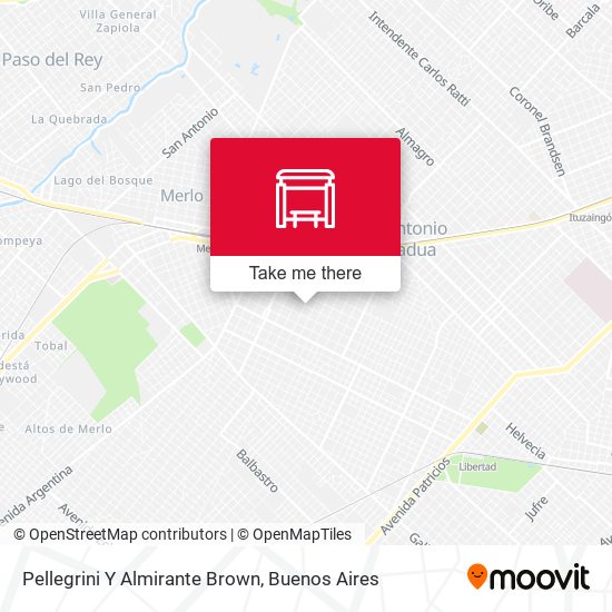 Mapa de Pellegrini Y Almirante Brown
