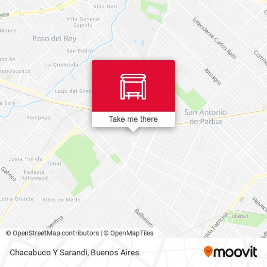 Chacabuco Y Sarandí map