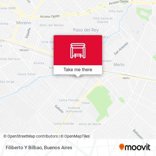 Filiberto Y Bilbao map