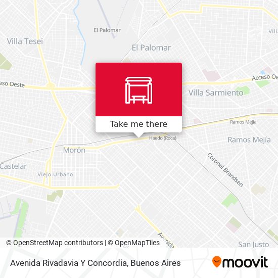 Avenida Rivadavia Y Concordia map