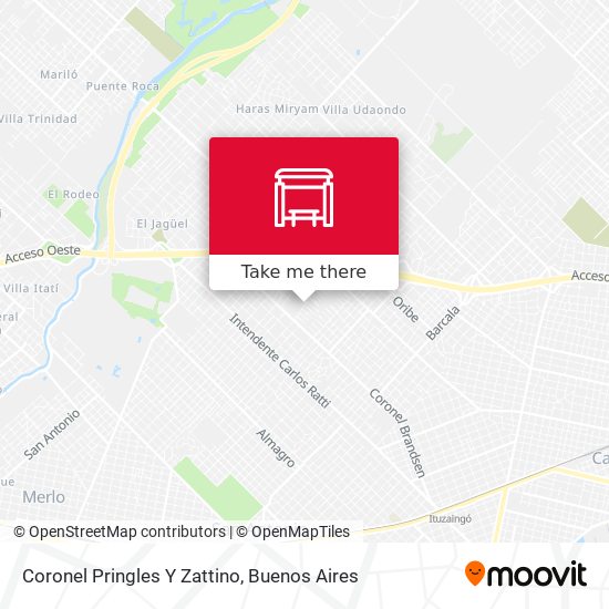 Mapa de Coronel Pringles Y Zattino