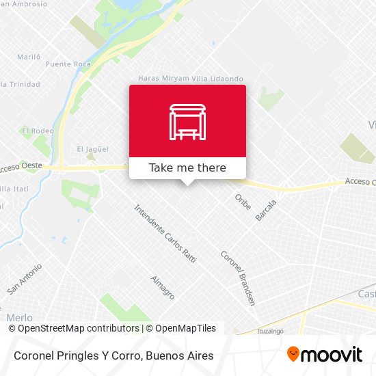 Coronel Pringles Y Corro map