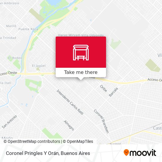 Coronel Pringles Y Orán map