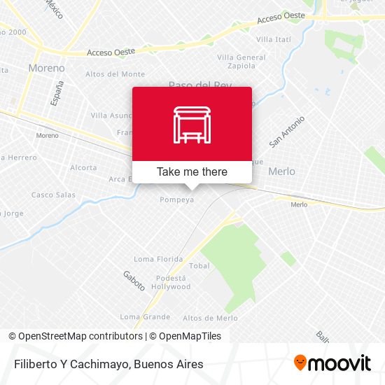 Filiberto Y Cachimayo map