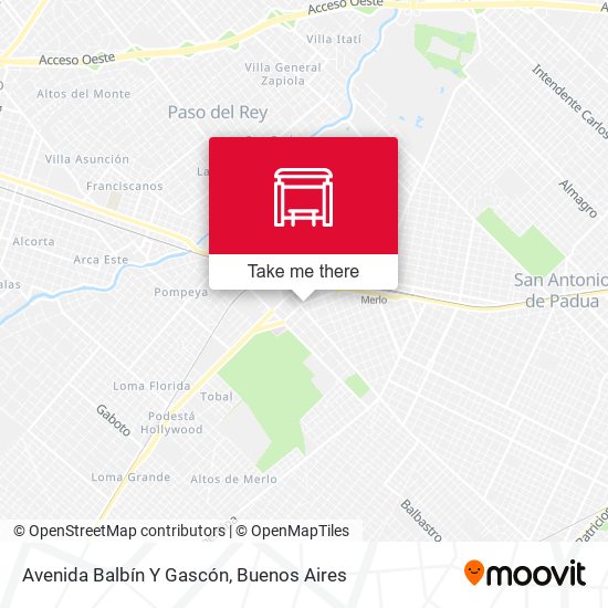 Avenida Balbín Y Gascón map