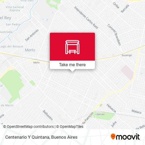 Mapa de Centenario Y Quintana