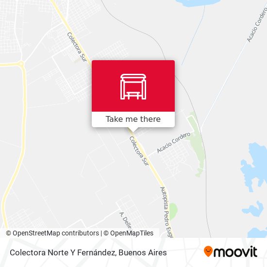 Mapa de Colectora Norte Y Fernández