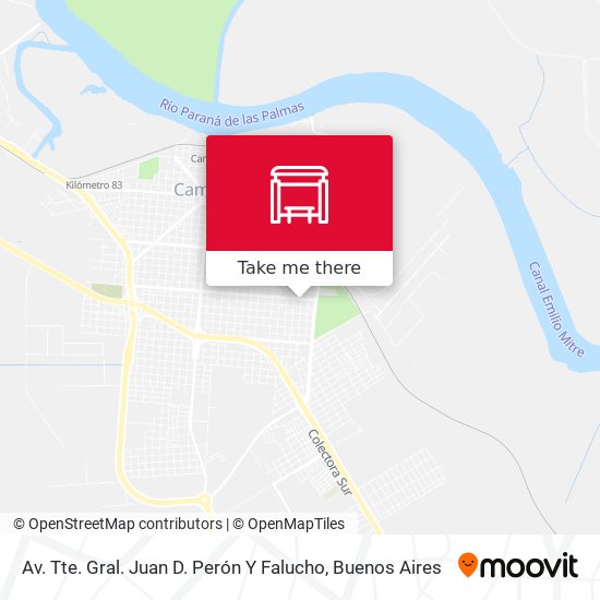 Mapa de Av. Tte. Gral. Juan D. Perón Y Falucho