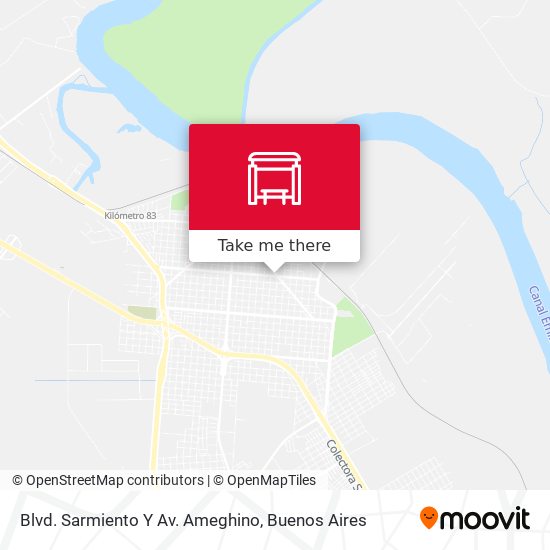 Mapa de Blvd. Sarmiento Y Av. Ameghino