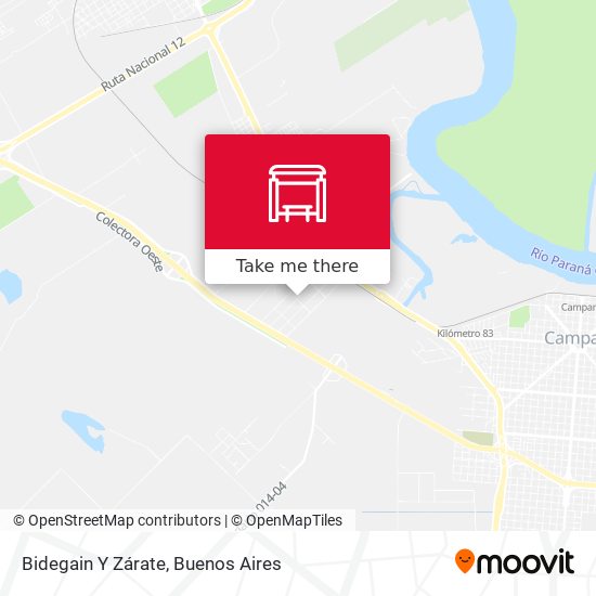Bidegain Y Zárate map