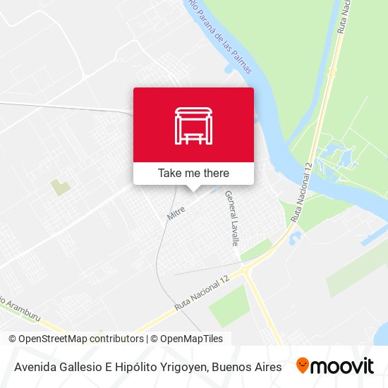 Mapa de Avenida Gallesio E Hipólito Yrigoyen