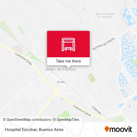 Hospital Escobar map