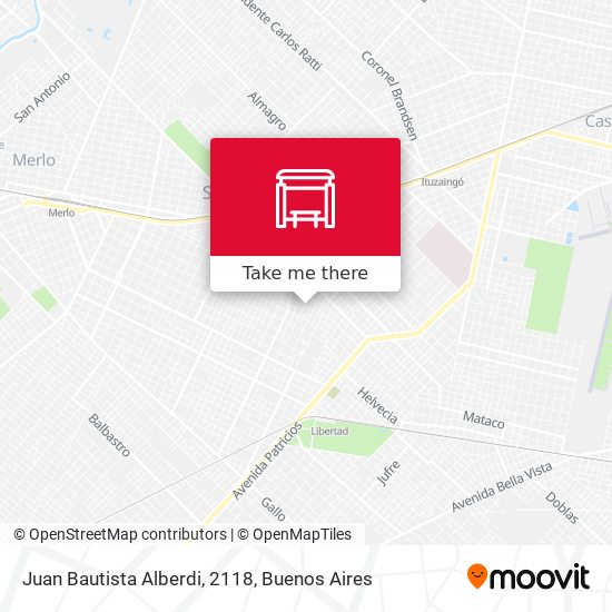 Juan Bautista Alberdi, 2118 map