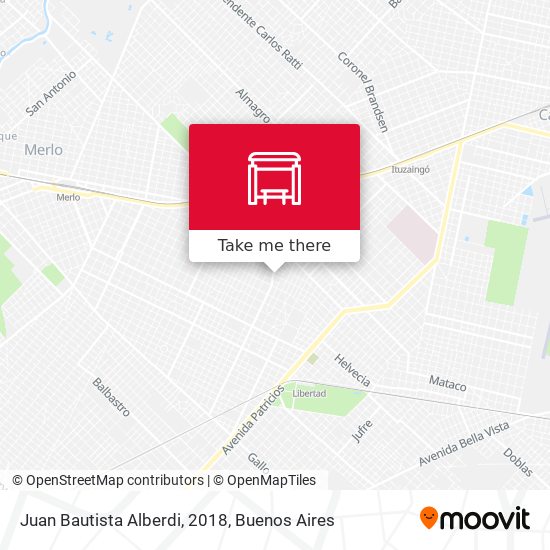 Juan Bautista Alberdi, 2018 map
