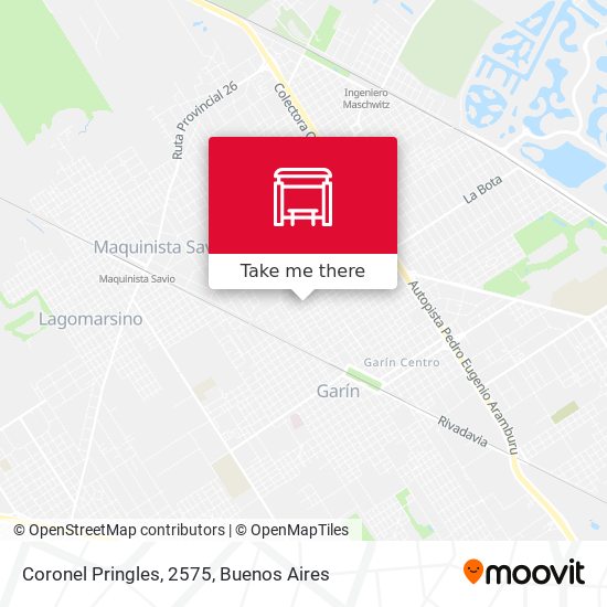 Mapa de Coronel Pringles, 2575