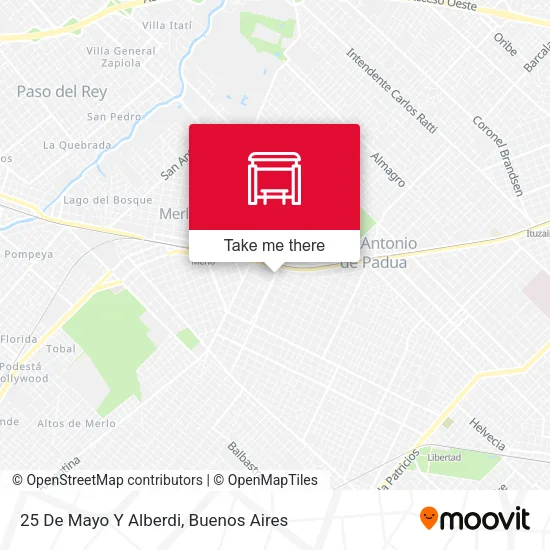 Mapa de 25 De Mayo Y Alberdi