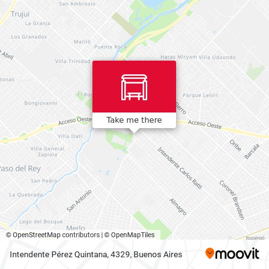 Intendente Pérez Quintana, 4329 map