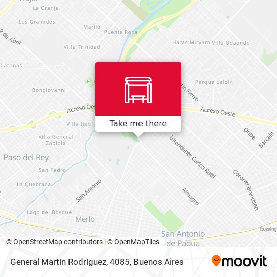 General Martín Rodríguez, 4085 map