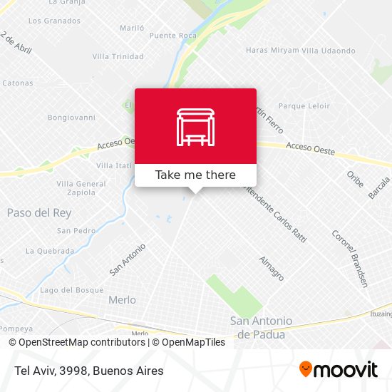 Mapa de Tel Aviv, 3998