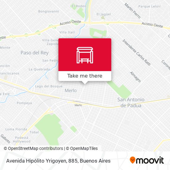Avenida Hipólito Yrigoyen, 885 map