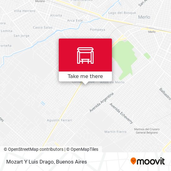 Mozart Y Luis Drago map