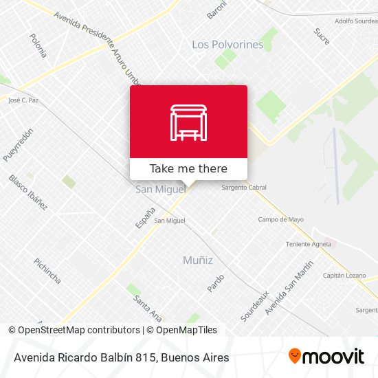 Avenida Ricardo Balbín 815 map