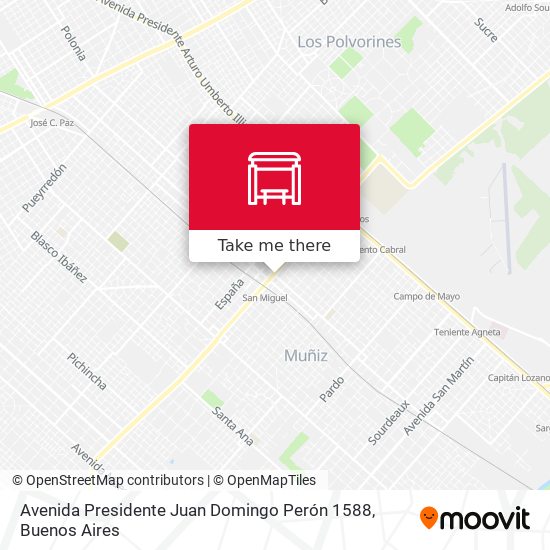 Avenida Presidente Juan Domingo Perón 1588 map