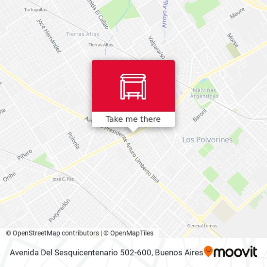 Avenida Del Sesquicentenario 502-600 map