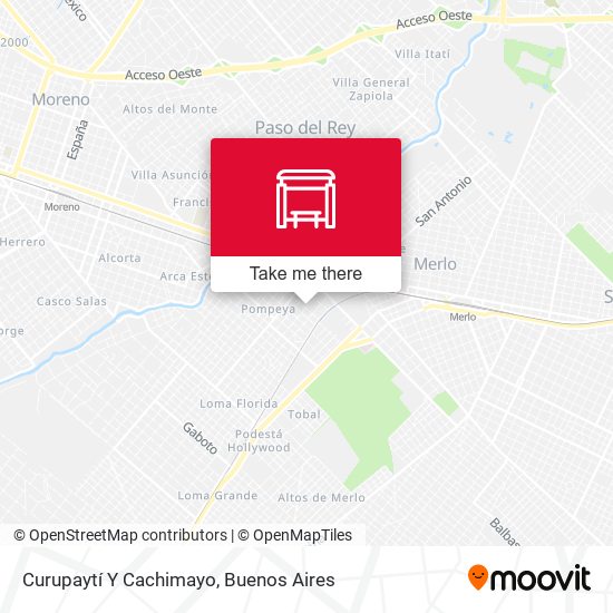 Curupaytí Y Cachimayo map