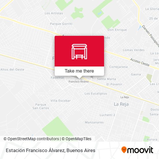 Estación Francisco Álvarez map