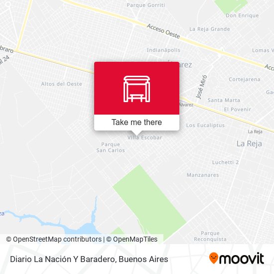 Mapa de Diario La Nación Y Baradero