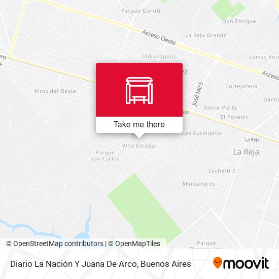 Diario La Nación Y Juana De Arco map