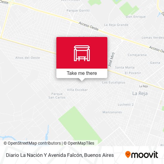 Mapa de Diario La Nación Y Avenida Falcón