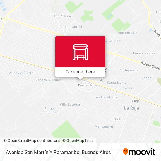 Avenida San Martín Y Paramaribo map