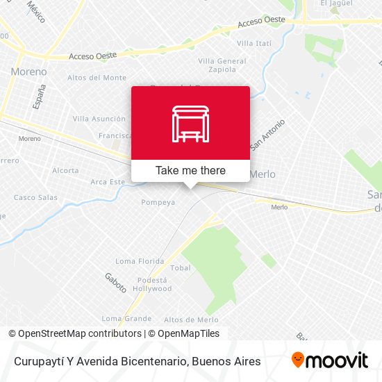 Curupaytí Y Avenida Bicentenario map