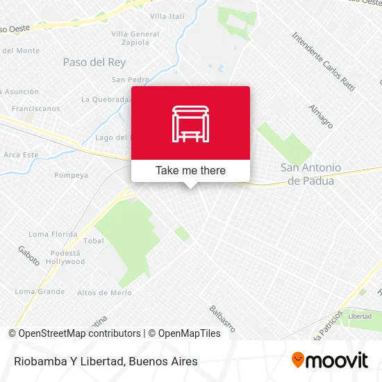Riobamba Y Libertad map