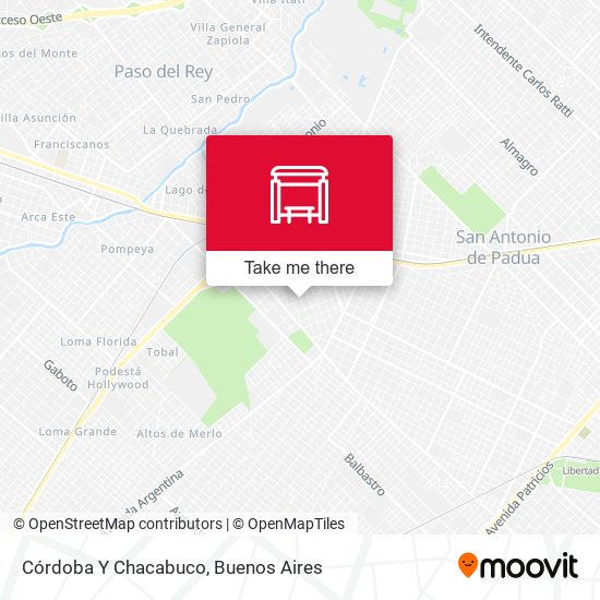 Córdoba Y Chacabuco map