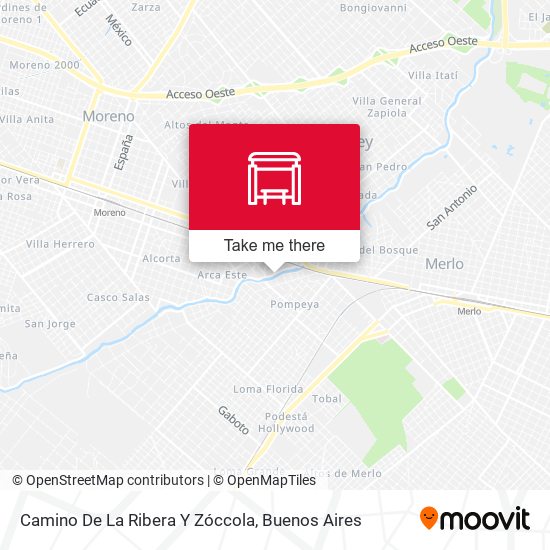 Camino De La Ribera Y Zóccola map