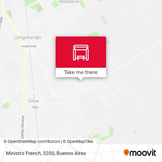 Ministro French, 3200 map